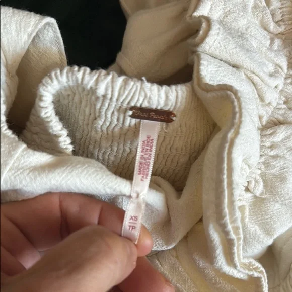 Free People Elegant Cream Ruffle Dress - Picture 3 of 3